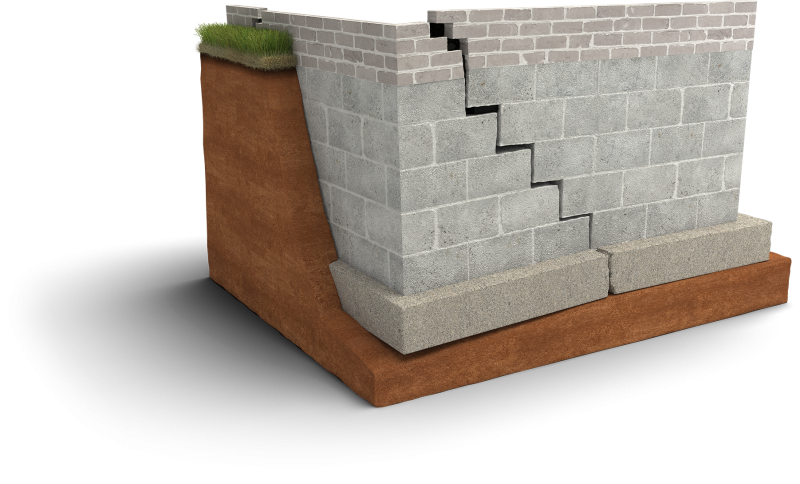 Réparation d'un dégât dû à la sécheresse